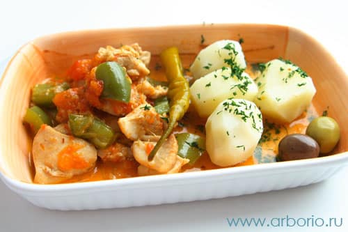 chicken porkolt Пёркёлт из курицы.