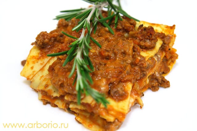 lasagna Лазанья.