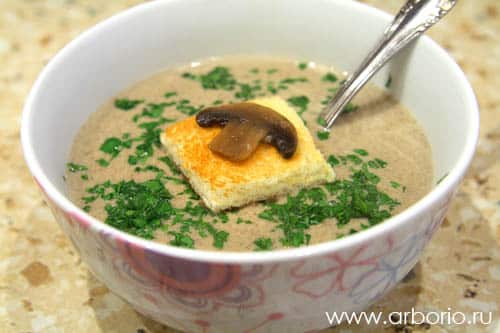 Грибной крем суп фото рецепт