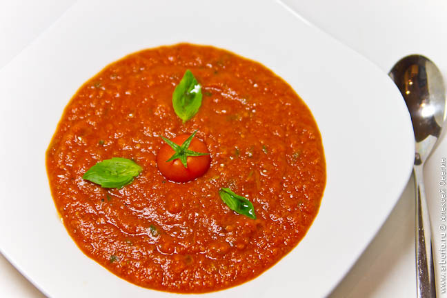 Горячий томатный суп рецепт