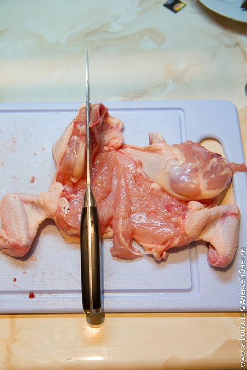 Как удалить кости из курицы - фото