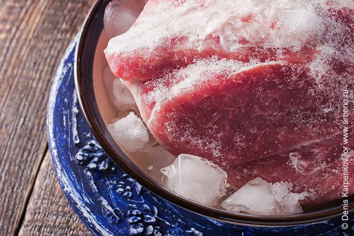 Фото к рецепту Как разморозить мясо Как разморозить мясо - фото