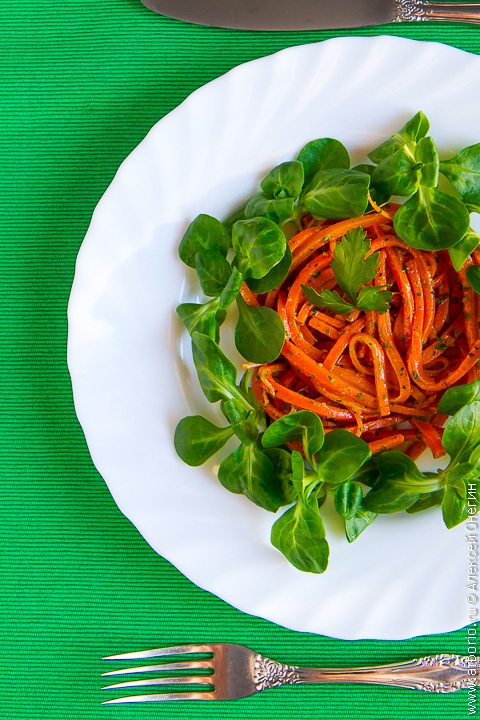 Рецепт салата из моркови